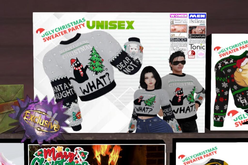 Ugly Unisex Christmas Sweater - See Ad for sizes, L$160