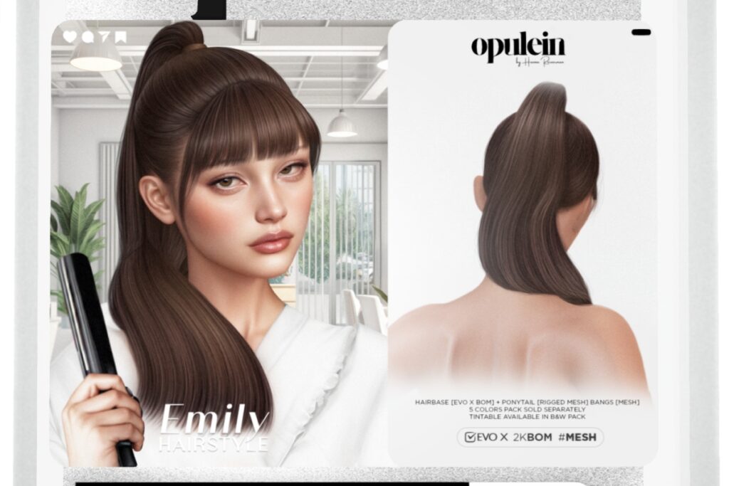 Emily Hairstyle - EvoX, L$299 each/L$999 FP