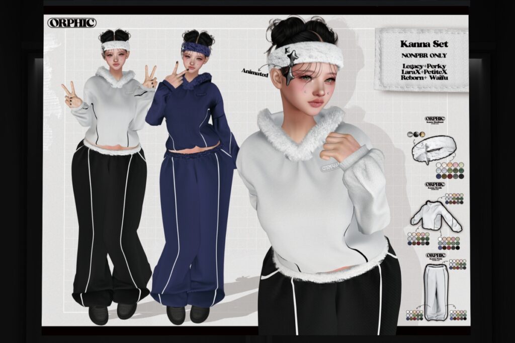 Kanna Set - Legacy/MaitreyaX/Reborn/+mods, L$799 each Body Pack/L$1699 FP