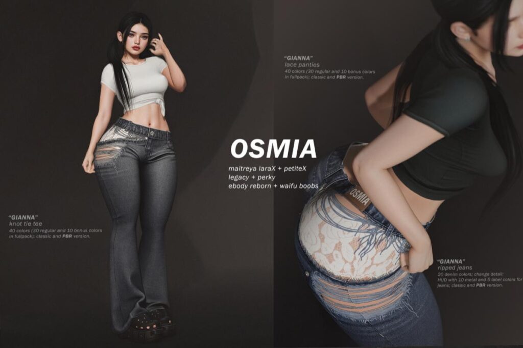 Gianna Outfit - Legacy/MaitreyaX/Reborn/+mods, L$249-L$299 each/L$1199-L$1399 each FP