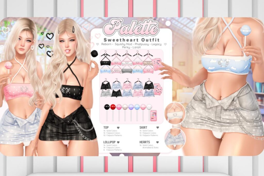 Sweetheart Outfit - Legacy/MaitreyaX/Reborn/+mods, L$225-L$345 each/L$999-L$1999 each FP/L$4650 MP