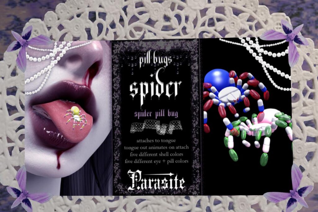 Pill Bugs: Spider Accessory, L$275