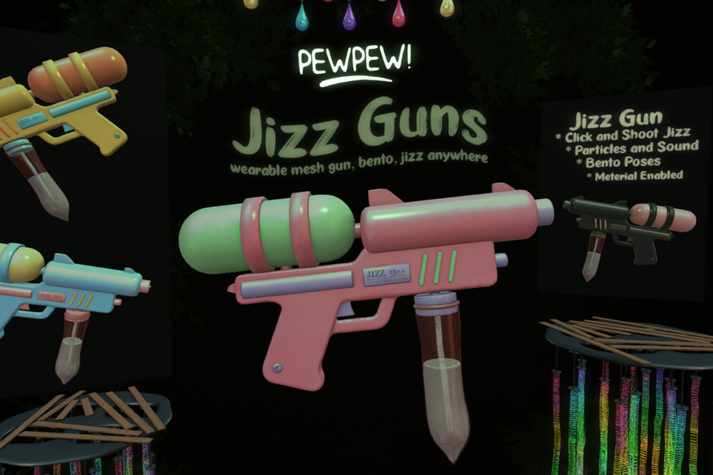 Jizz Gun, L$275 each/L$745 FP
