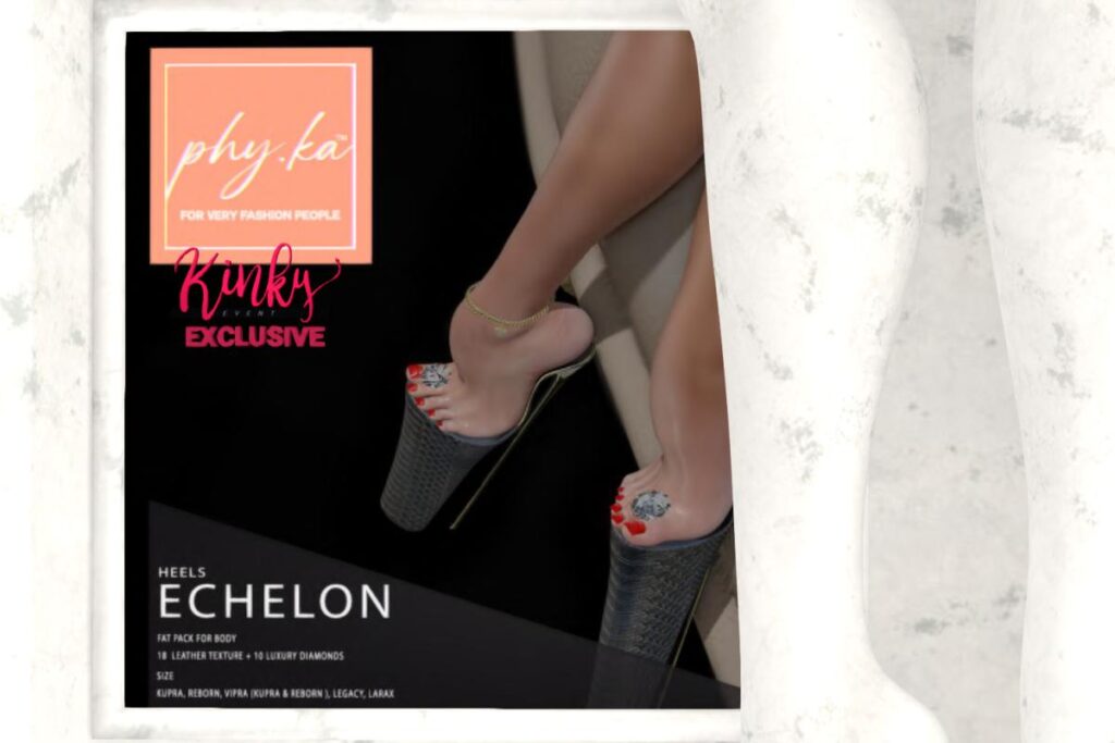 Echelon Heels - Inithium/Legacy/MaitreyaX/Reborn/+mods, L$499 each/L$1499 FP
