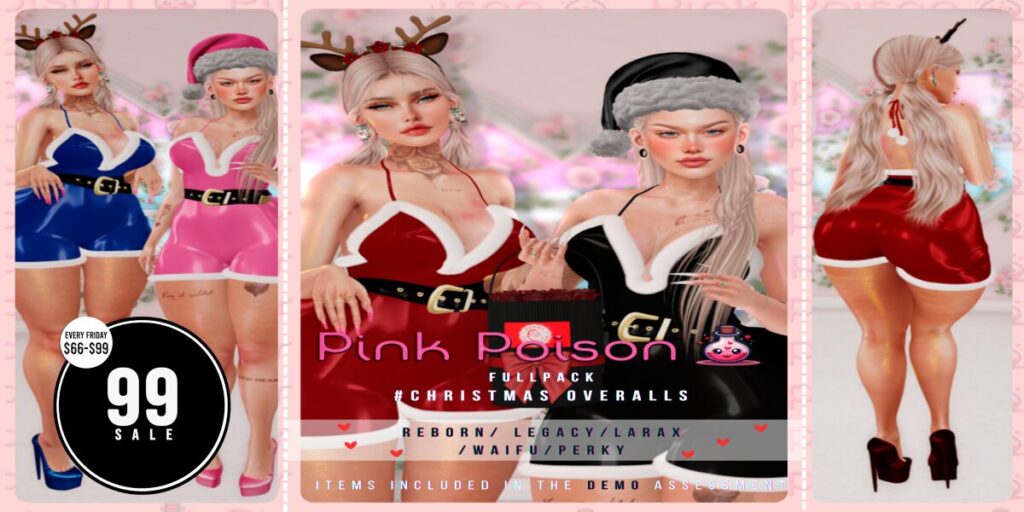 Christmas Overalls - Legacy/MaitreyaX/Reborn/+mods	<a href="http://maps.secondlife.com/secondlife/Hyades/35/158/22" target="_blank">Teleport</a>