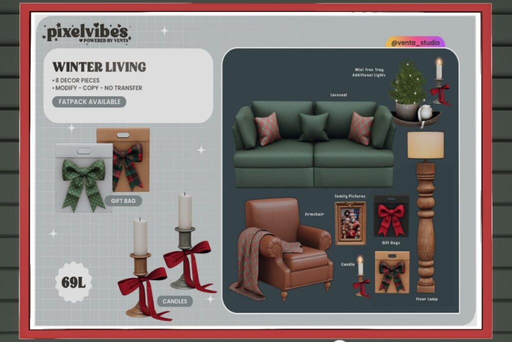 Winter Living, L$69-L$89 each/L$399 FP