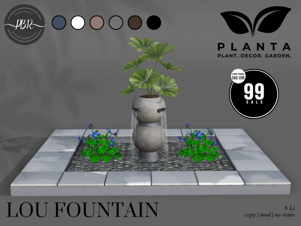 Lou Fountain	&lt;a href=&quot;http://maps.secondlife.com/secondlife/lovers%20islands/199/28/23&quot; target=&quot;_blank&quot;&gt;Teleport&lt;/a&gt;