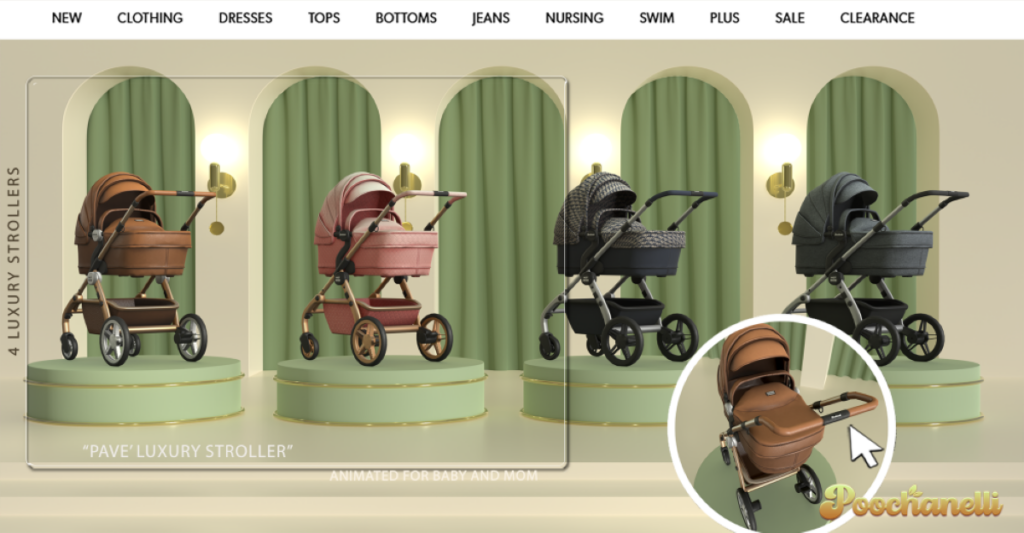 Pave Luxury Stroller	<a href="http://maps.secondlife.com/secondlife/Cloud/84/132/3938" target="_blank">Teleport</a>