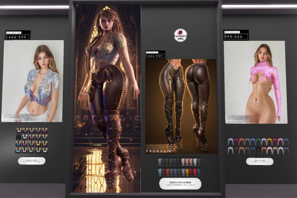 Siddhi Bootpants - Legacy/Maitreya/Reborn/+mods, L$366 each/L$999 FP