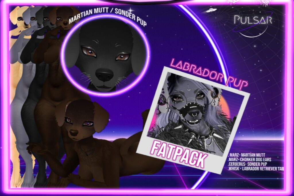 Labrador Pup Mod Kit - BOM/Cerberus Sonder Pup/Marz Martian Mutt, L$600 each/L$1750 FP