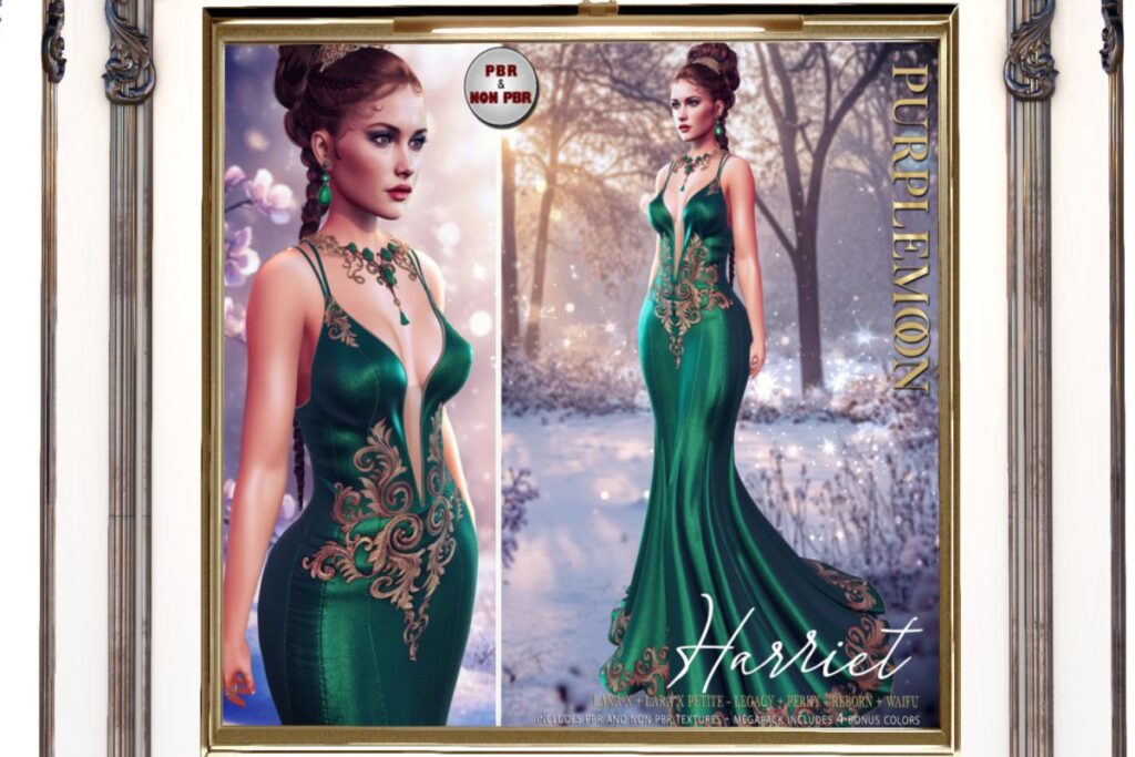 Harriet Dress - Legacy/MaitreyaX/Reborn/+mods, L$325 each/L$1799 FP