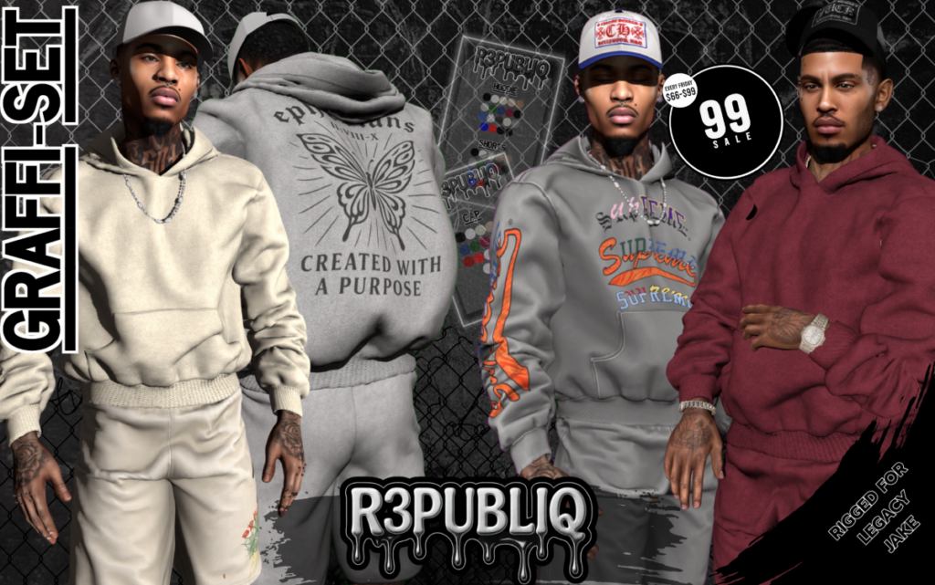 Graffi Set - Jake/Legacy	&lt;a href=&quot;http://maps.secondlife.com/secondlife/TheTakeover/141/144/3015&quot; target=&quot;_blank&quot;&gt;Teleport&lt;/a&gt;