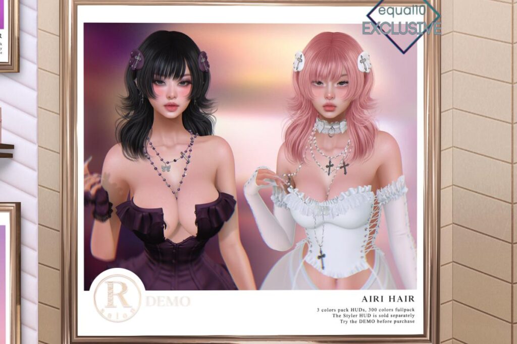 Airi Hair, L$355 each/L$955 FP