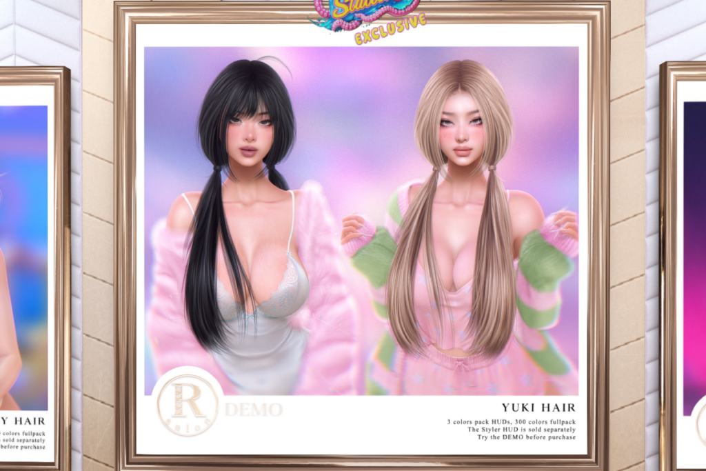 Yuki Hair, L$355 each/L$955 FP