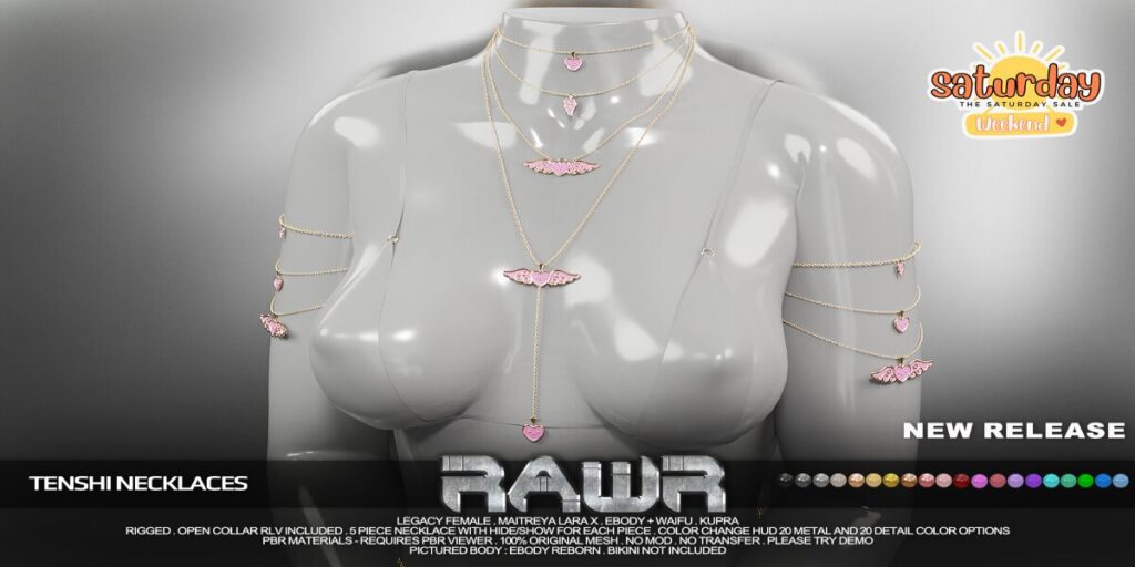 Tenshi Necklaces - Inithium/Legacy/MaitreyaX/Reborn/+mods	&lt;a href=&quot;http://maps.secondlife.com/secondlife/RAWR/62/141/21&quot; target=&quot;_blank&quot;&gt;Teleport&lt;/a&gt;