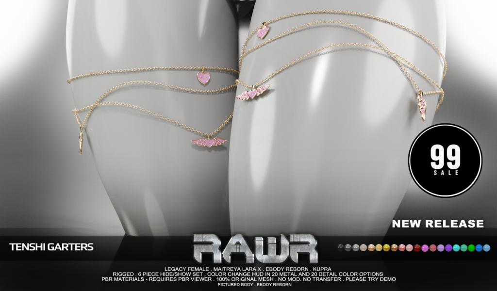 Tenshi Garters - Inithium/Legacy/MaitreyaX/Reborn	&lt;a href=&quot;http://maps.secondlife.com/secondlife/RAWR/62/141/21&quot; target=&quot;_blank&quot;&gt;Teleport&lt;/a&gt;