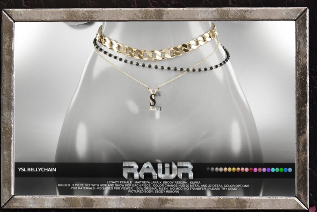 YSL Bodychain - Inithium/Legacy/MaitreyaX/Reborn, L$315