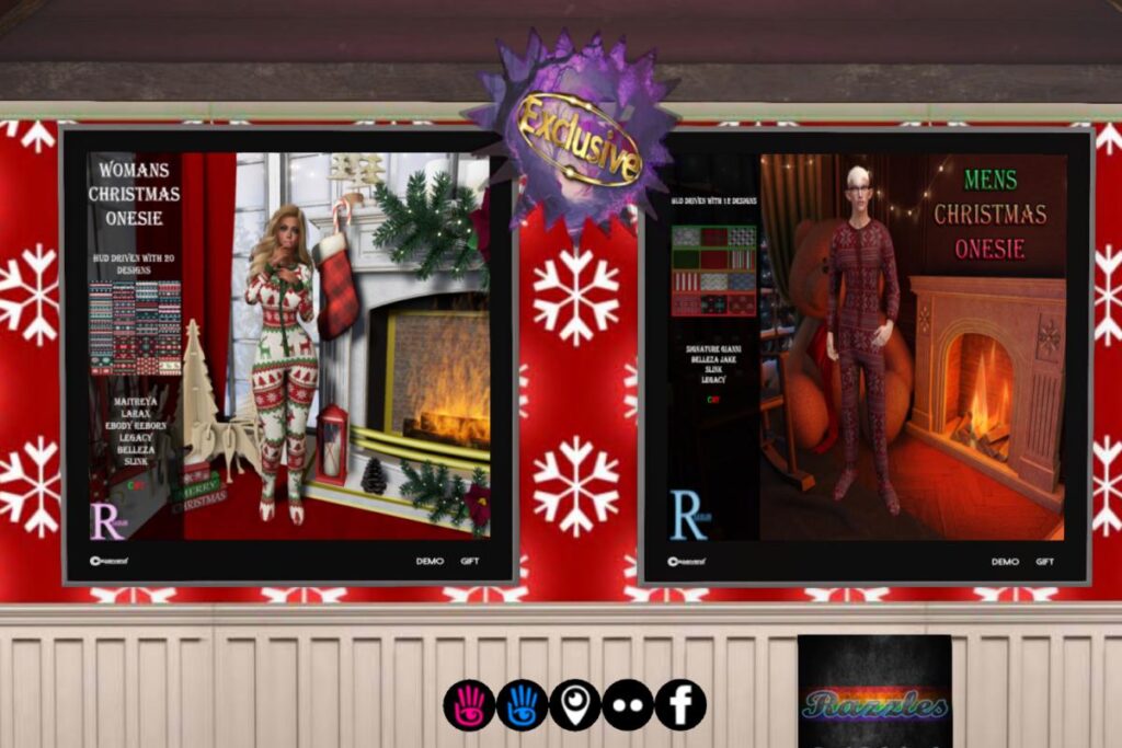 Women's Christmas Onesie | Men's Christmas Onesie - see ad for fits, L$125