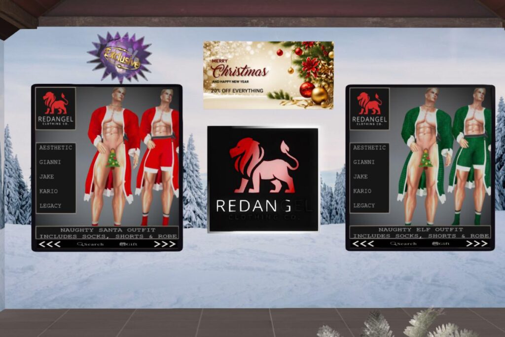 Naughty Santa Outfit,  Aesthetic/Belleza/Inthium/Legacy/Signature+mods, L$480
