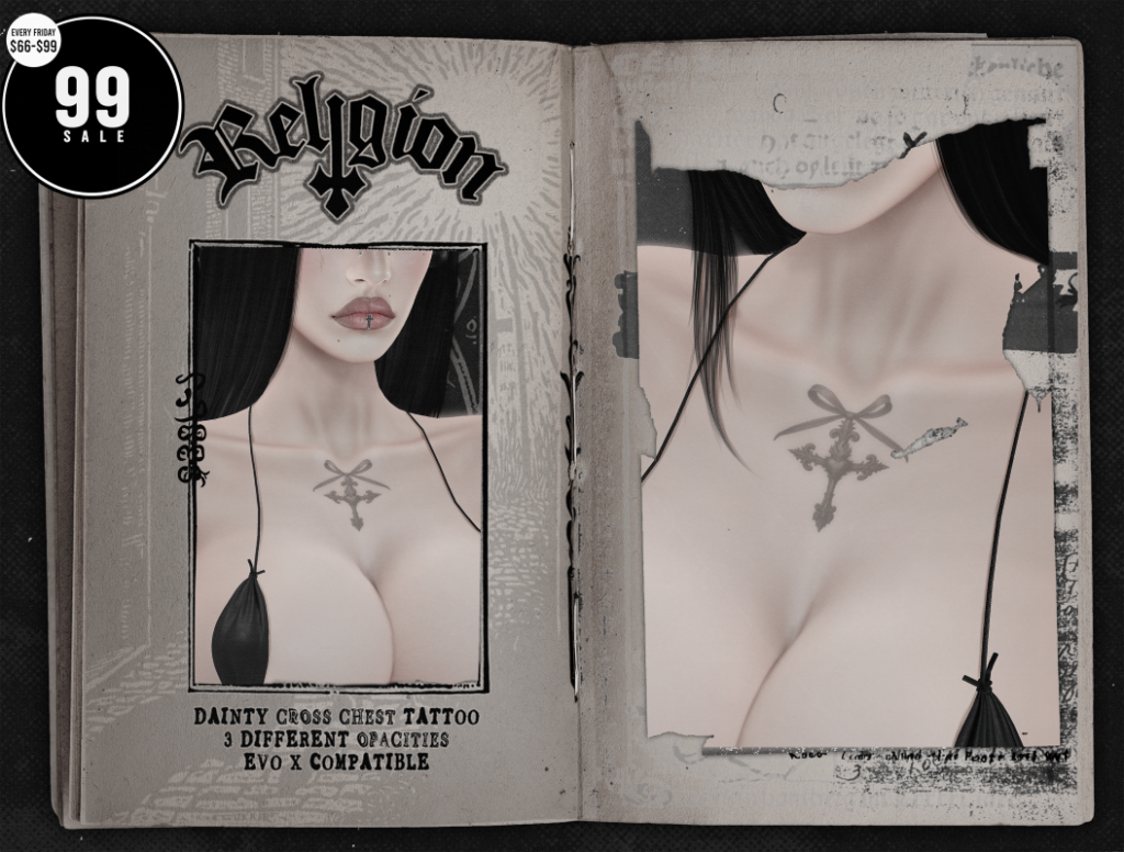 Dainty Cross Chest Tattoo - BOM	&lt;a href=&quot;http://maps.secondlife.com/secondlife/Meteor%20Star/59/8/823&quot; target=&quot;_blank&quot;&gt;Teleport&lt;/a&gt;