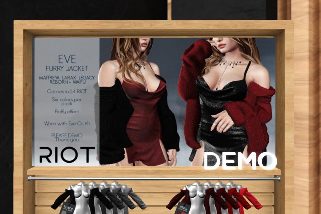 Eve Furry Jacket - Legacy/MaitreyaX/Reborn/+mods, L$250 each/L$1299 FP