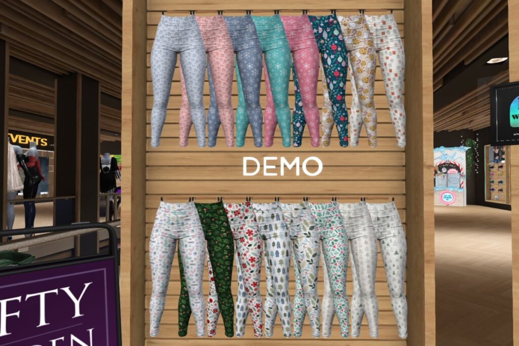 Jameela Holiday Leggings - Legacy/Maitreya/Reborn/+mods	<a href="http://maps.secondlife.com/secondlife/RIOT%20District/134/182/28" target="_blank">Teleport</a>