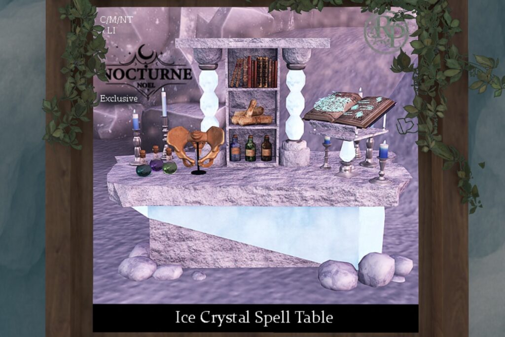 Ice Crystal Spell Table, L$231