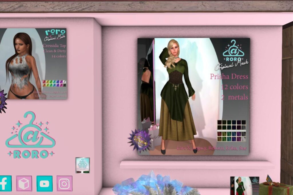 Prisha Dress - Kahlene/Legacy/MaitreyaX/Reborn/Star+mods, L$299