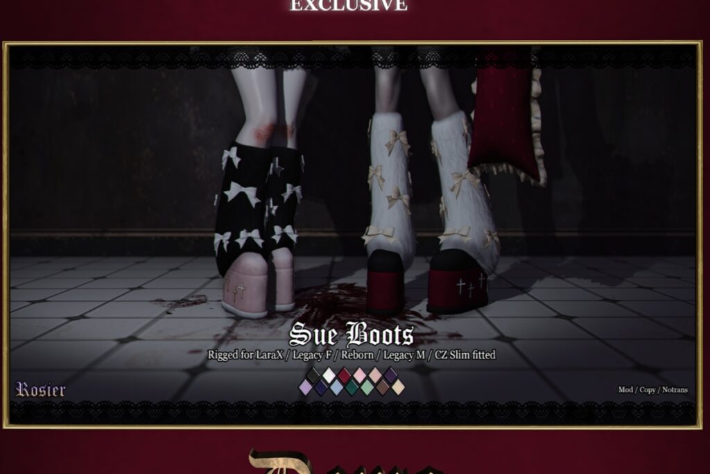 Sue Boots - CZ Slim/Legacy F+M/MaitreyaX/Reborn, L$399
