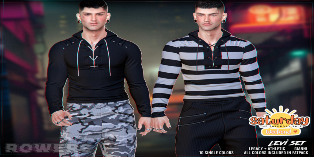 Levi Set - Gianni/Legacy/+mods	&lt;a href=&quot;http://maps.secondlife.com/secondlife/Rosehaven/196/127/2501&quot; target=&quot;_blank&quot;&gt;Teleport&lt;/a&gt;