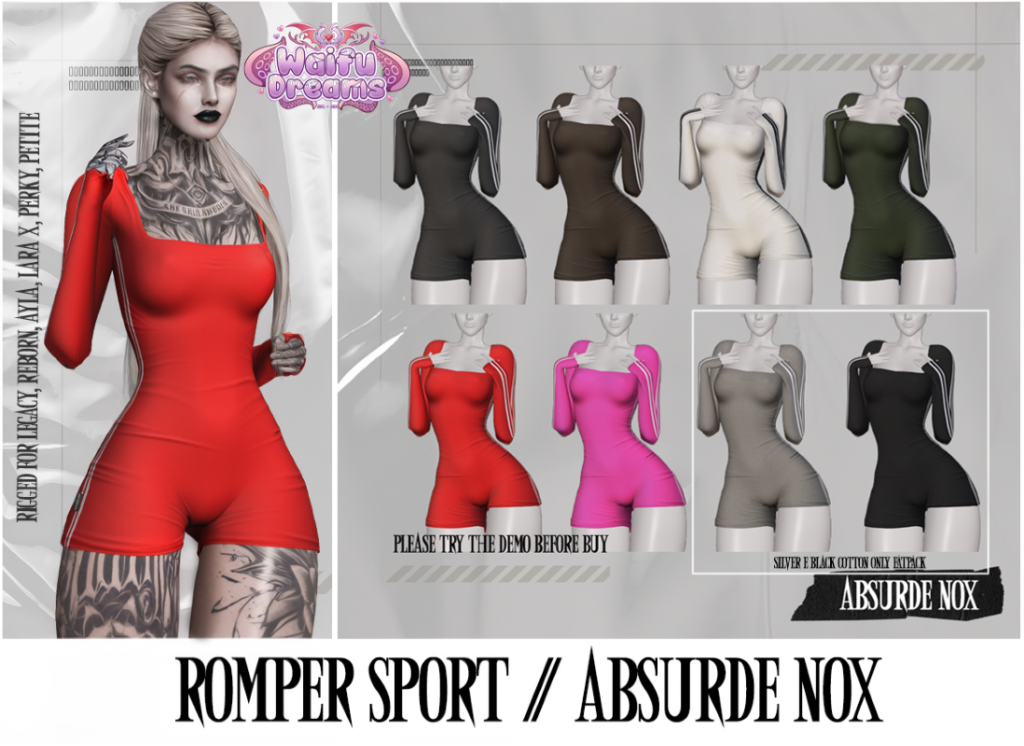 Romper Sport - Ayla/Legacy/MaitreyaX/Reborn/+mods