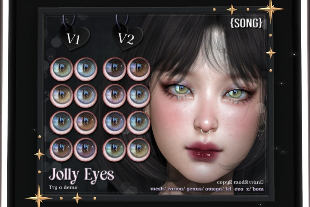 Jolly Eyes - BOM/Catwa/EvoX/Genus/Mesh/Omega, L$550 each/L$1100 FP