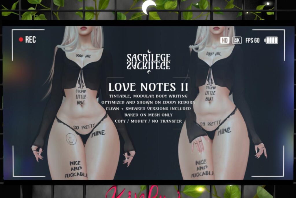 Love Notes II - BOM, L$299