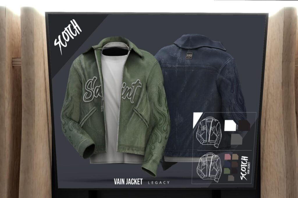 Vain Jacket - Legacy Male, L$279 each/L$1200 FP