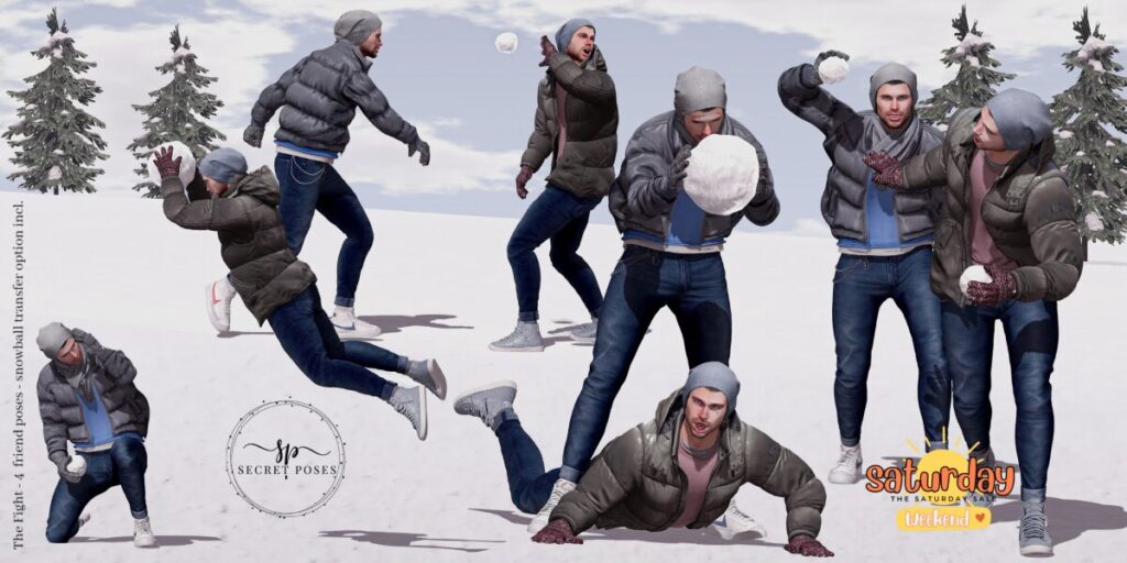 The Fight Friends Poses &amp; Props	&lt;a href=&quot;http://maps.secondlife.com/secondlife/Cuddles%20Coast/64/69/3501&quot; target=&quot;_blank&quot;&gt;Teleport&lt;/a&gt;