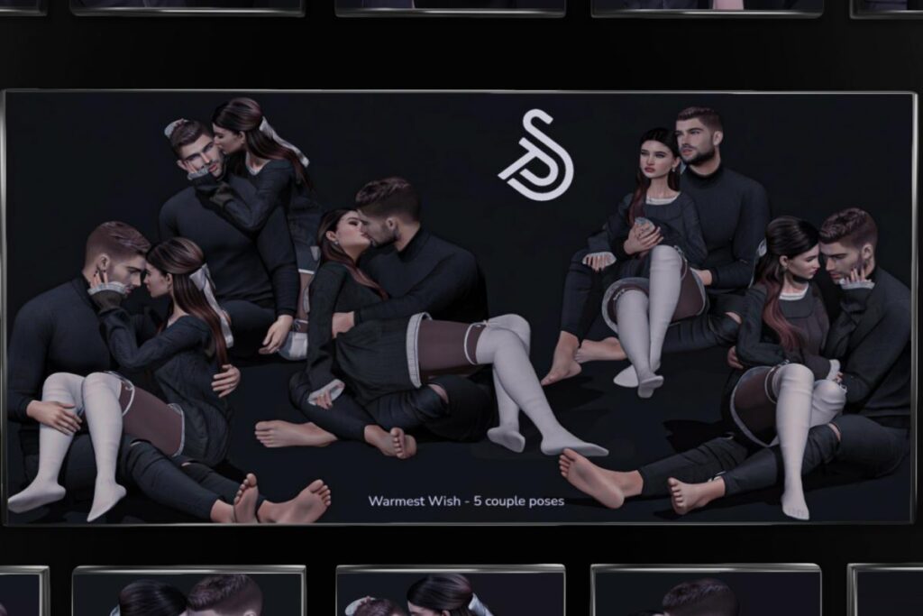 Warmest Wish Couples Poses, L$250 each/L$800 FP