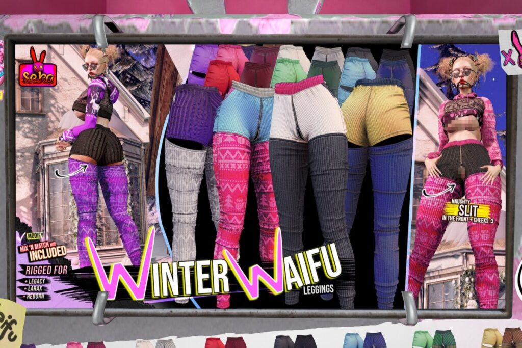 Winter Waifu Leggings - Legacy/MaitreyaX/Reborn, L$329 each/L$1499 FP