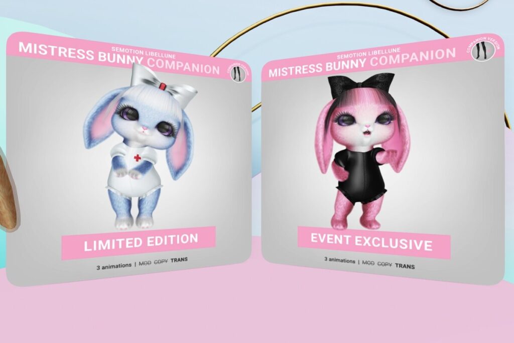 Mistress Bunny Companion Limited Edition, L$188 | Mistress Bunny Companion Event Exclusive, L$188