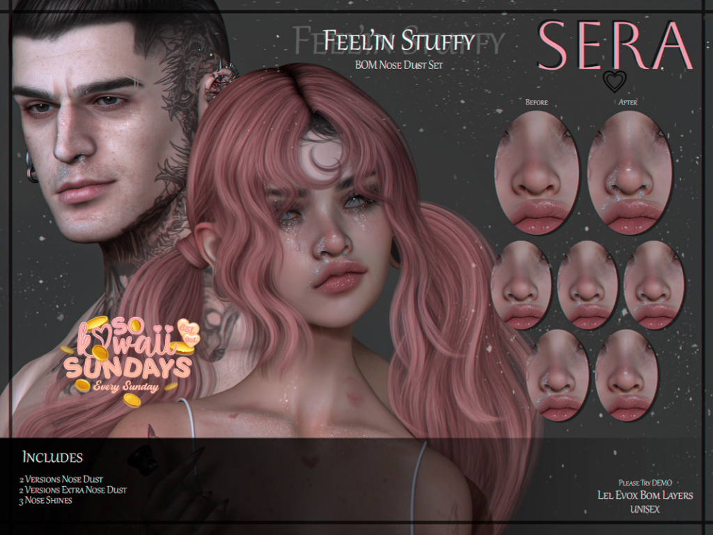 Feelin Stuffy Makeup - EvoX	&lt;a href=&quot;http://maps.secondlife.com/secondlife/Unique%20Falls/192/192/2001&quot; target=&quot;_blank&quot;&gt;Teleport&lt;/a&gt;