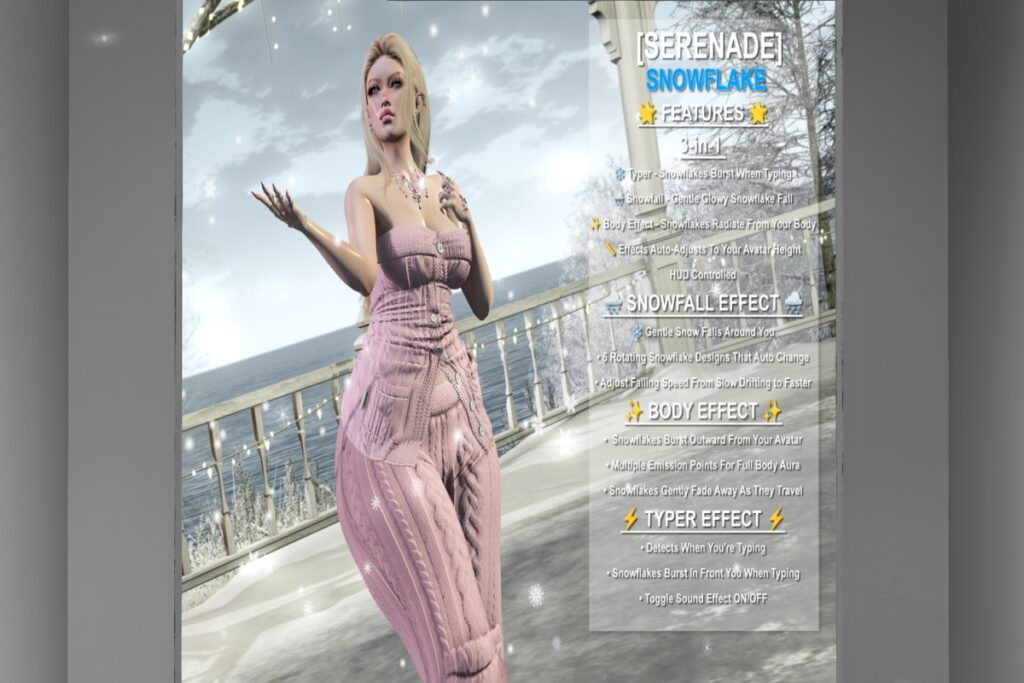 Snowflake Aura &amp; Typer, L$250