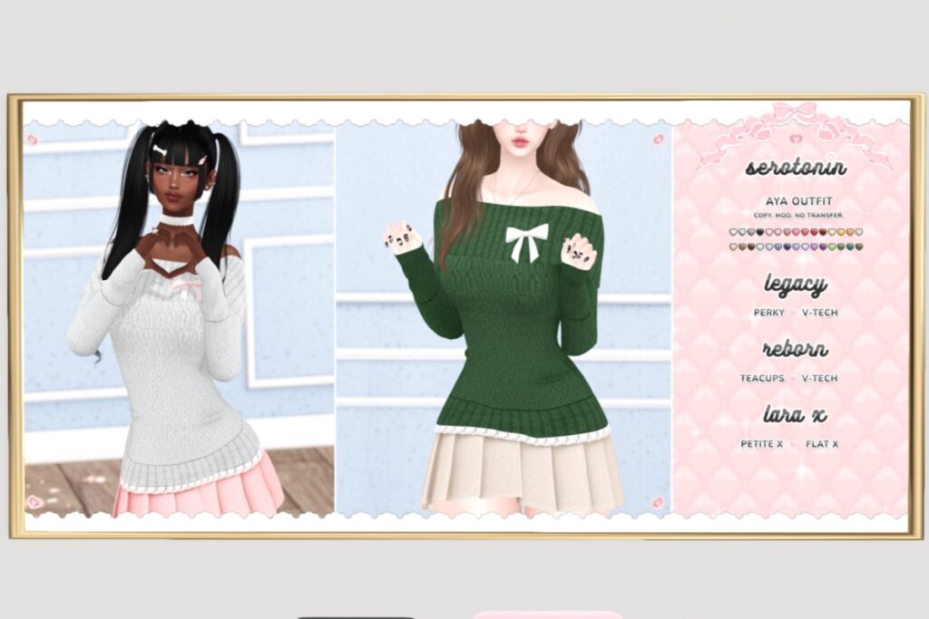 Aya Outfit - Legacy/MaitreyaX/Reborn/+mods, L$249 each/L$1999 FP