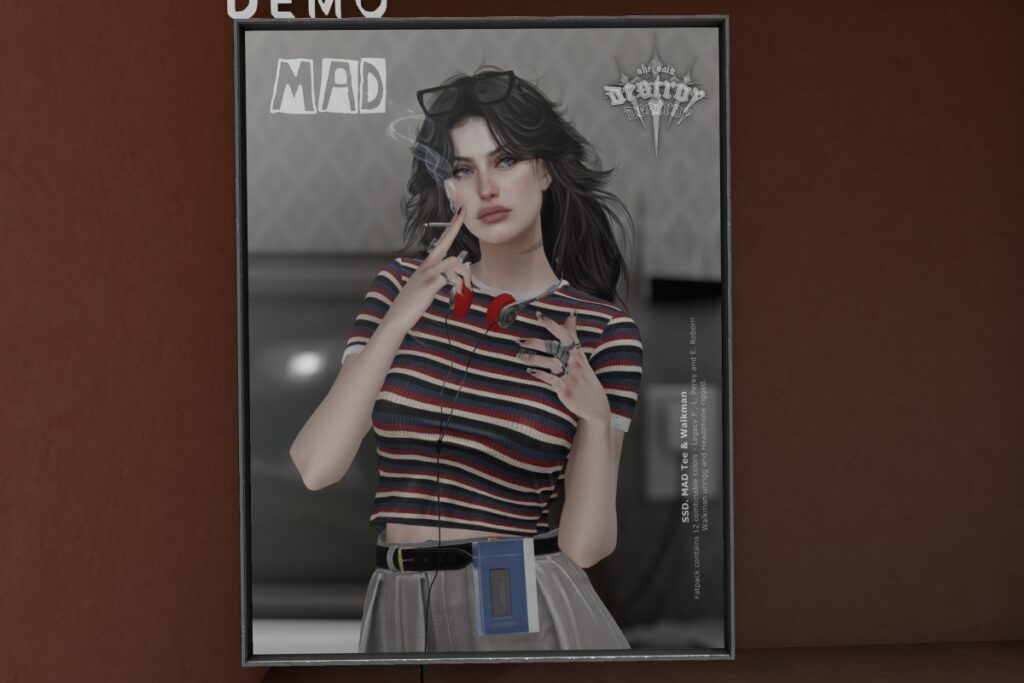 Mad Tee Shirt &amp; Walkman - Legacy/Reborn/+mods, L$240 each/L$760 FP