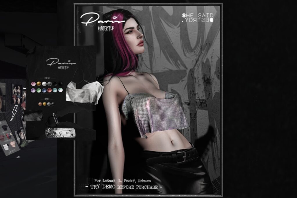 Bardot Top - Legacy/Reborn/+mods	<a href="http://maps.secondlife.com/secondlife/Shadows/176/193/25" target="_blank">Teleport</a>