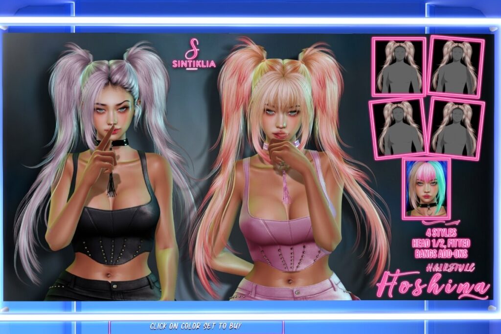 Hoshina Hair, L$350 each/L$750 FP