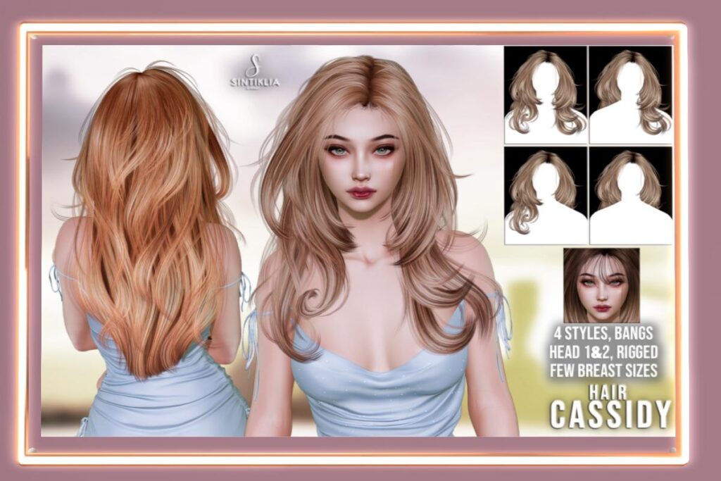 Cassidy Hair, L$75 each