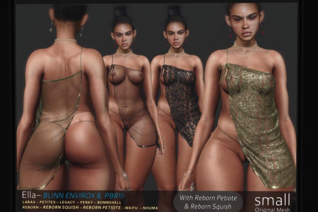 Ella Dress - Legacy/MaitreyaX/Nhumana/Reborn/+mods, L$699 each/L$1999 FP