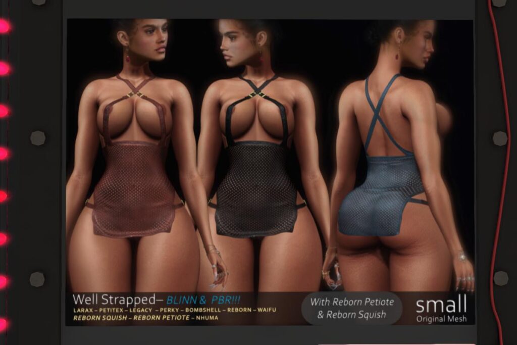 Well Strapped - Legacy/MaitreyaX/RebornNhumana/+mods, L$699 each/L$1999 FP
