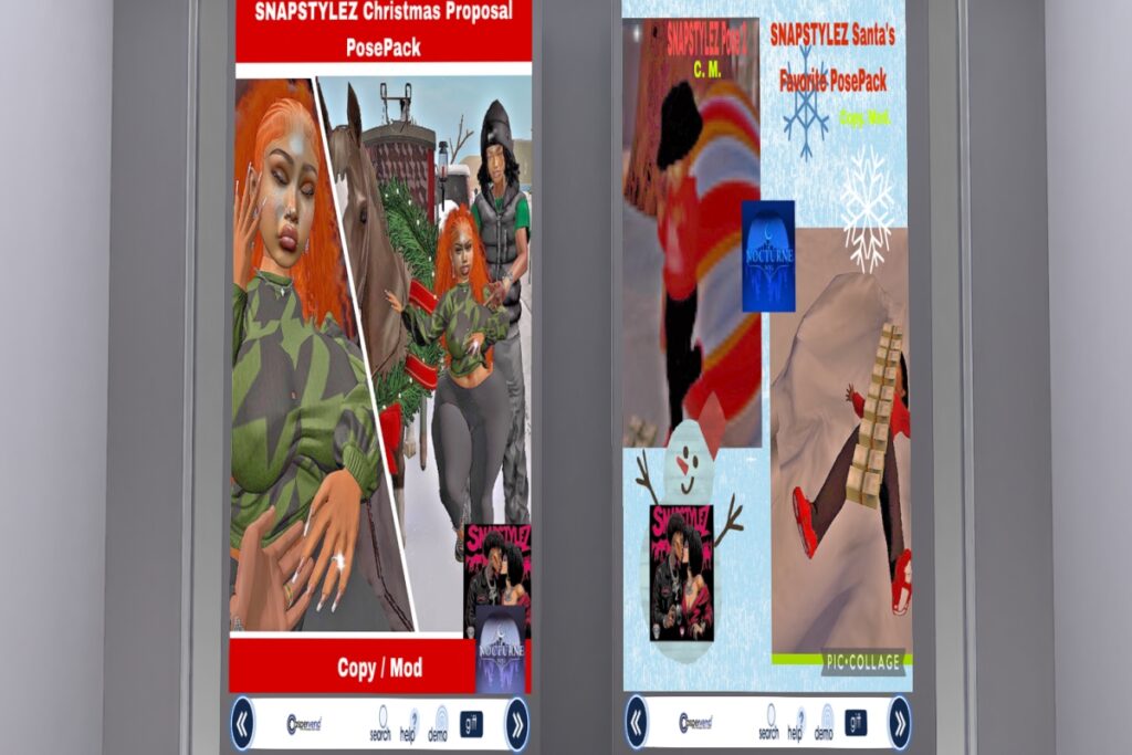 Christmas Proposal Poses, L$250 | Santa&#039;s Favorite Poses, L$199