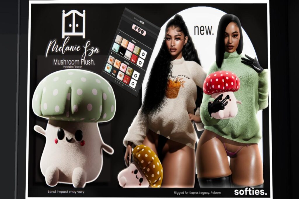 Melanie Sweater &amp; Plush - Inithium/Legacy/Reborn, L$90 each/L$799 FP