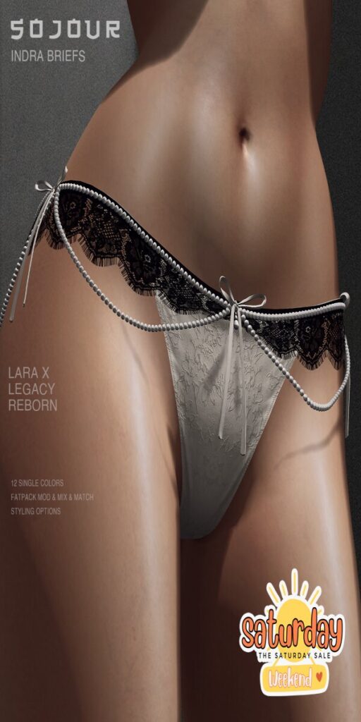 Indra Briefs - Legacy/MaitreyaX/Reborn	<a href="http://maps.secondlife.com/secondlife/BlackLotus/109/47/293" target="_blank">Teleport</a>